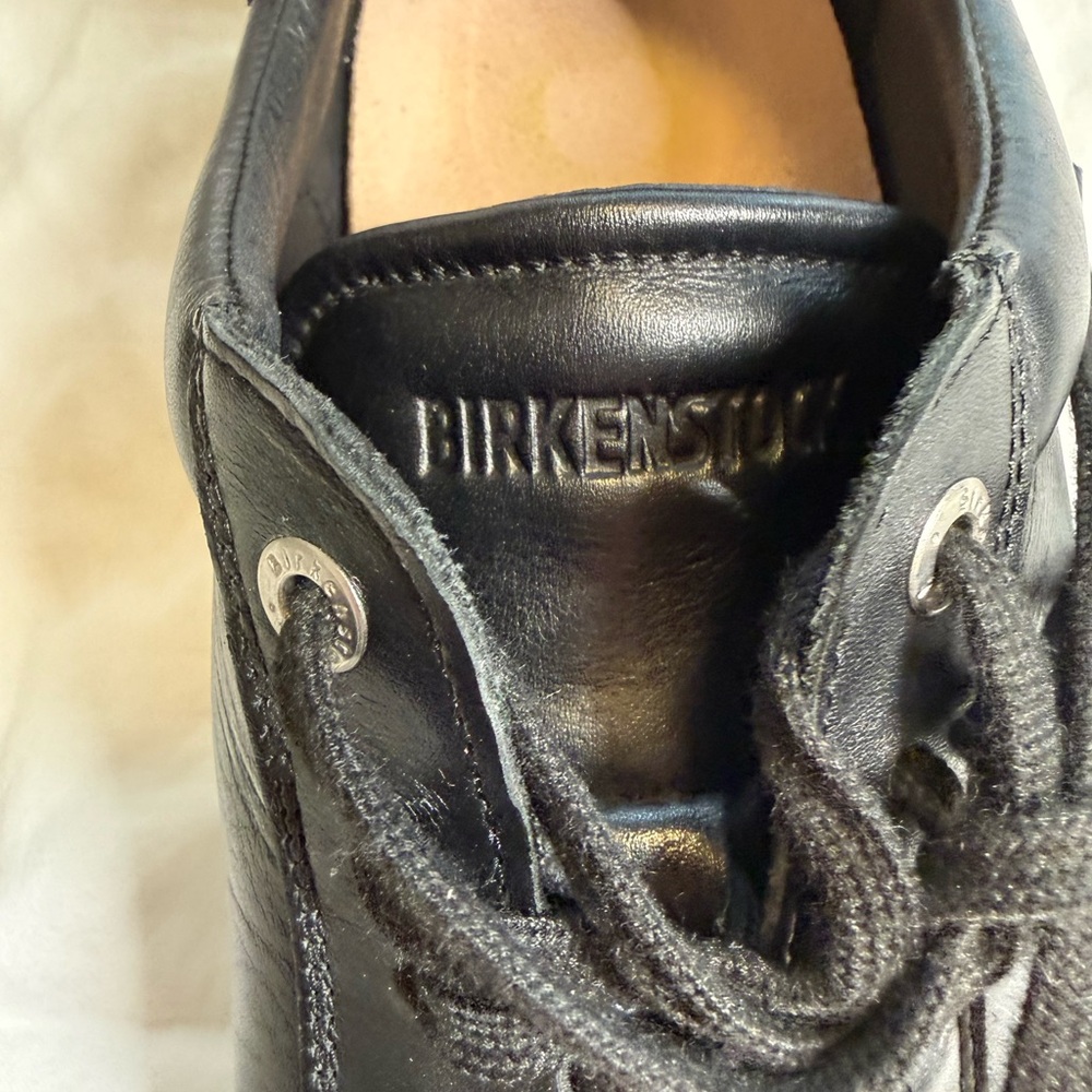 Birkenstock Bend Low Black Leather Sneakers EU 43 US 10–10.5 GUC - Picture 8 of 11